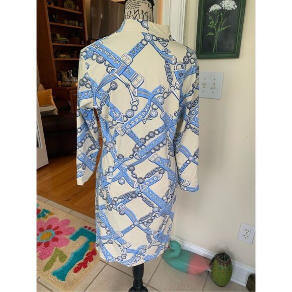 J McLaughlin Chain Pattern Dress (Blues) - Picture 7 of 8